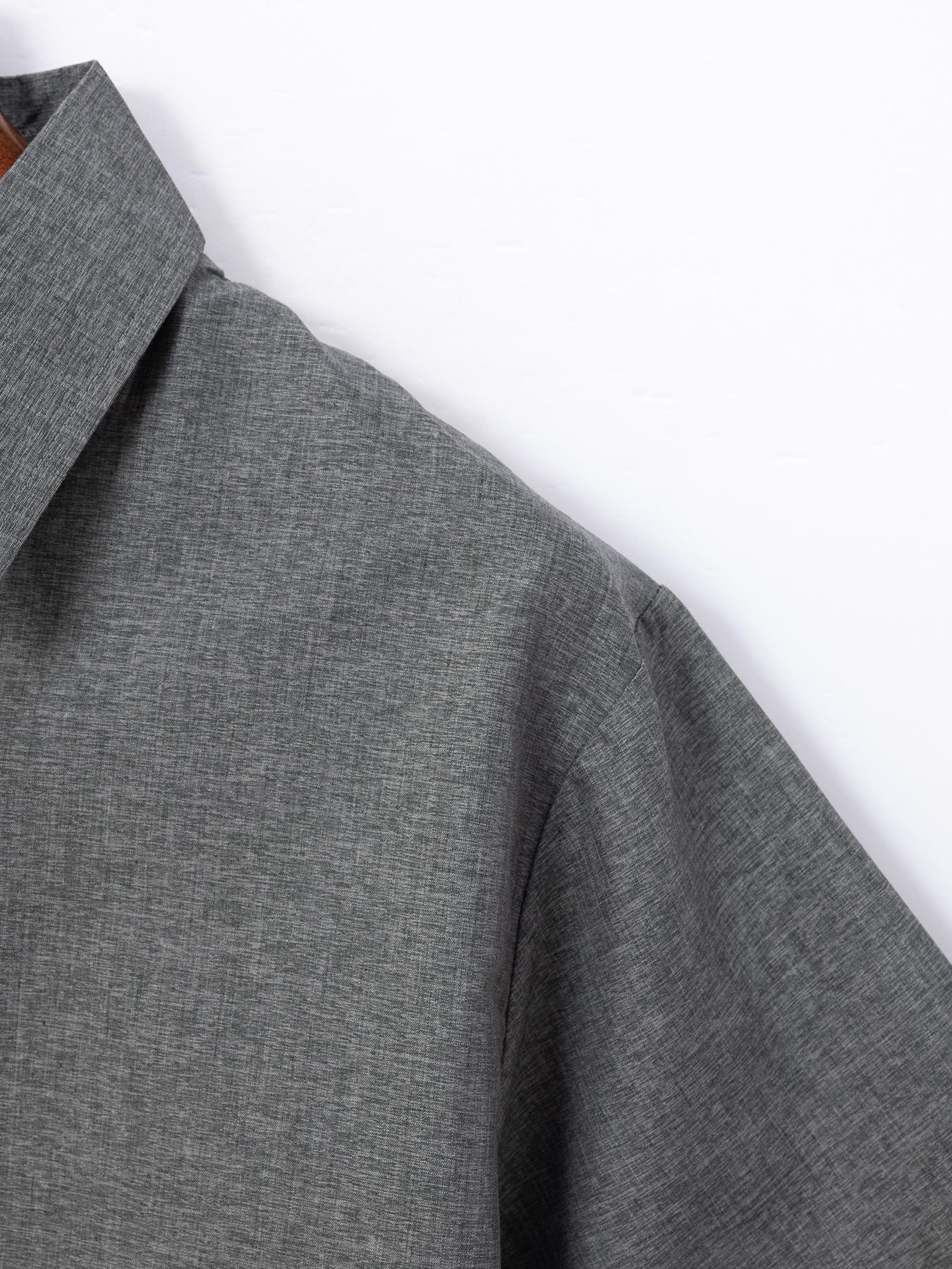 Мужская модная однотонная рубашка с длинными рукавами — фото 10