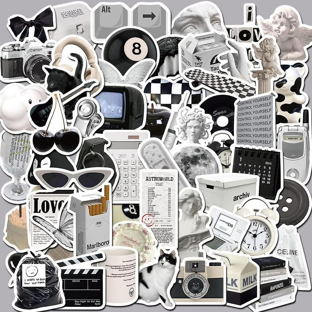 61pcs Water Bottle Stickers,minimalist Abstract Line Art Decor Stickers For Water Bottle,phone,guitar,skateboard And Laptop Vinyl Stickers For Adults