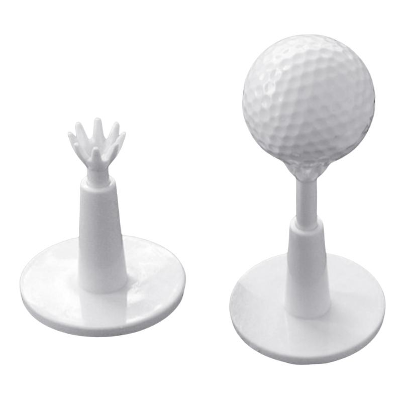 Pack of 2 Adjustable Golf Range Golf Tees Unbreakable Golf Accessories Reusable Golf Tees Set for Driving Range Mats