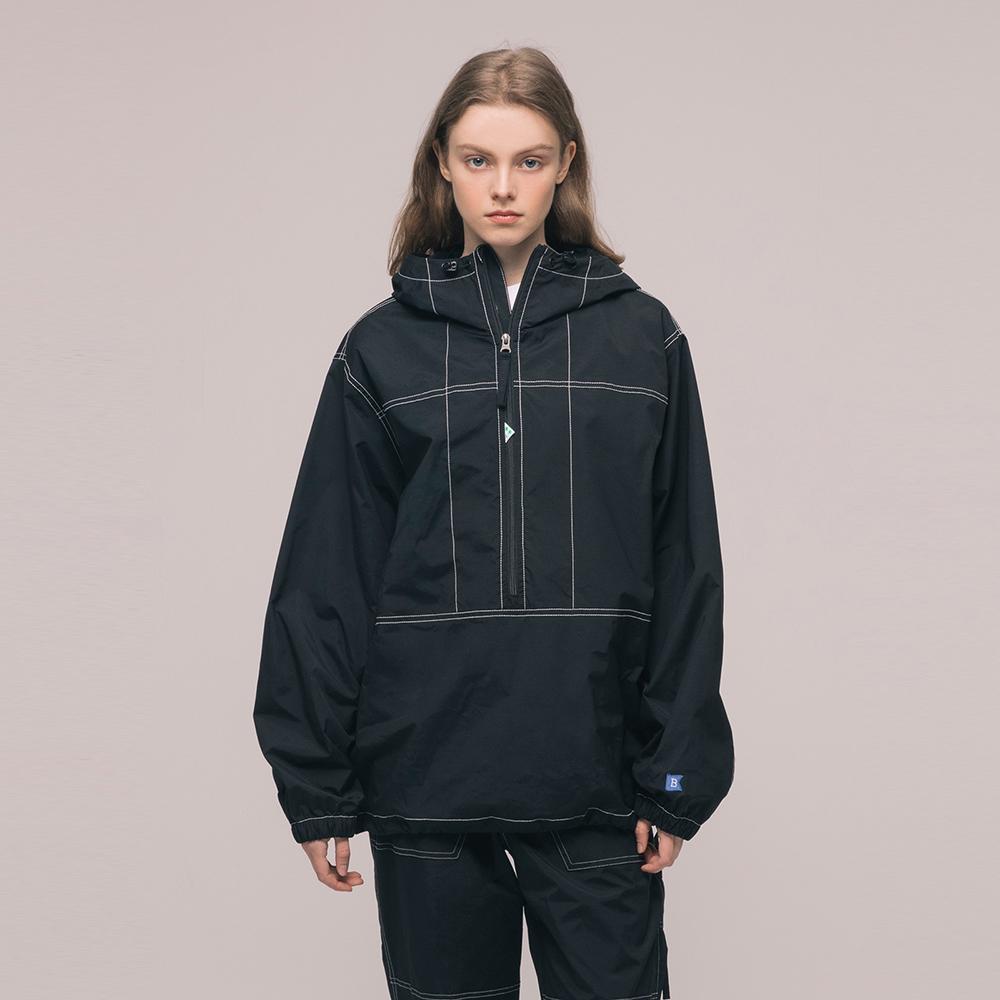 Barrel Unisex Campnic Woven Pullover Black (Bi1Uhjk22Blk)