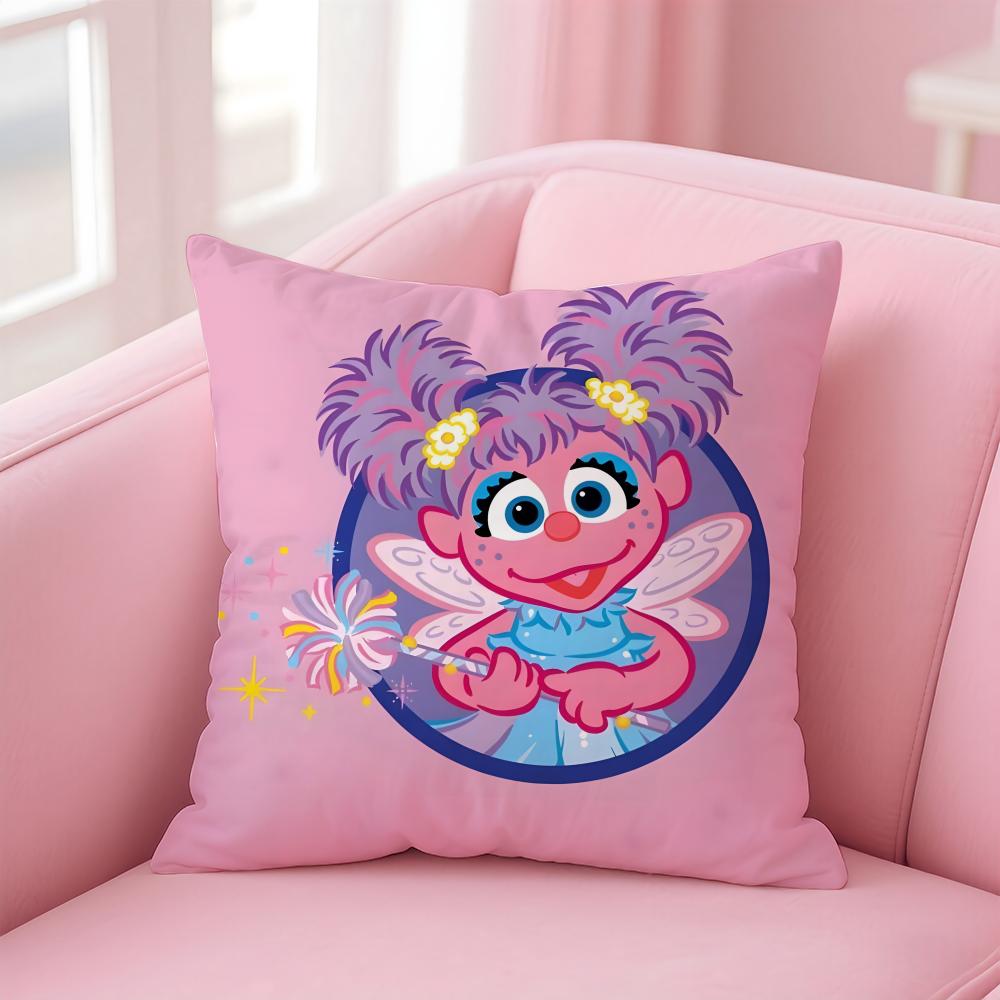 AAbby Cadabby Cushion Cover Pillowcase Short Plush Invisible Zipper Room Sofa Cushion Cover
