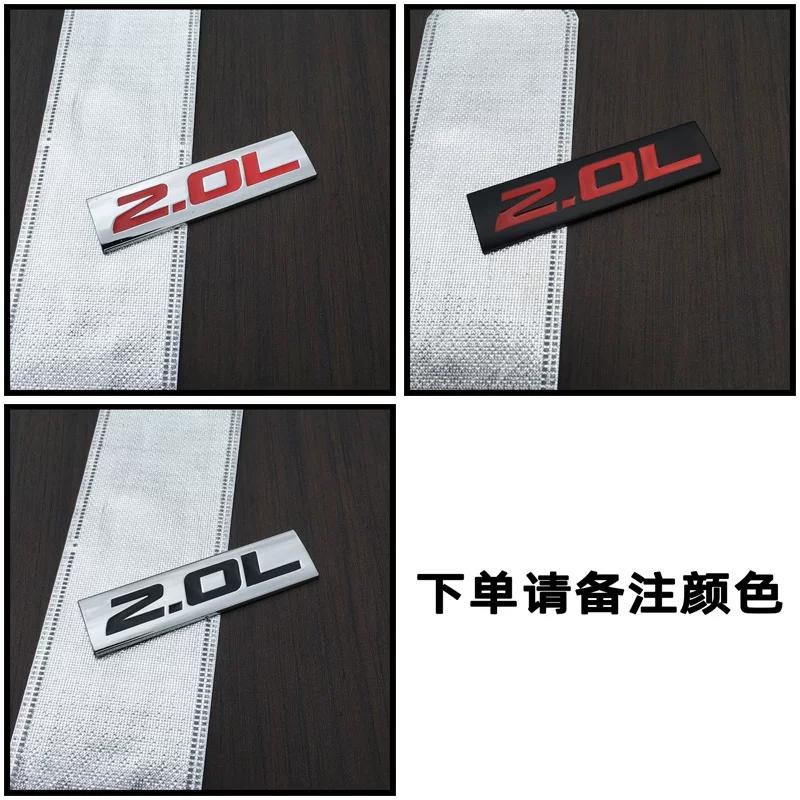 Car three-dimensional displacement car logo 1.8L2.0L2.4L3.6L5.7L6.4L4.0L displacement tail label metal car logo