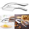 Garlic Press Effortless Convenient Anti-Slip Handle Stainless Steel Ginger Garlic Crusher for Home Kitchen