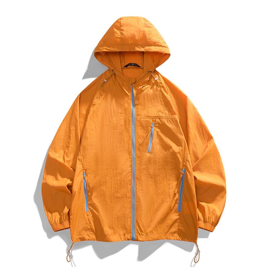 Ladies' Pure-color Sunscreen Clothing, Light And Thin, Trendy And Fashionable, Summer All-match Hooded Jacket