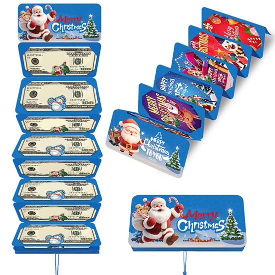 Christmas Cash Gift Envelopes 10 Slots Surprise Xmas Gift Card Holder