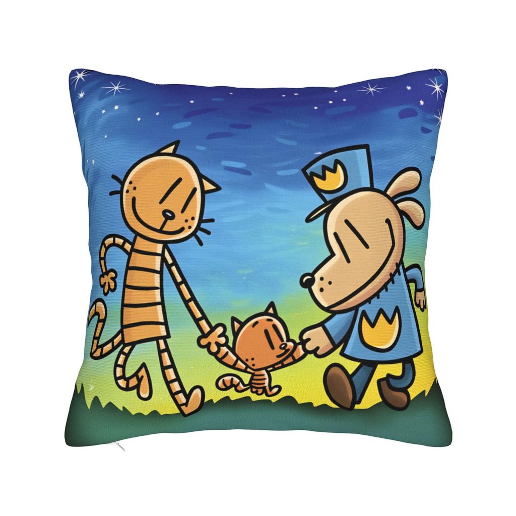 Comic Cartoon D-Dogmans Pillow Cover  Comfy Cushion Cover Vintage Pillow Case For Living Room Chair