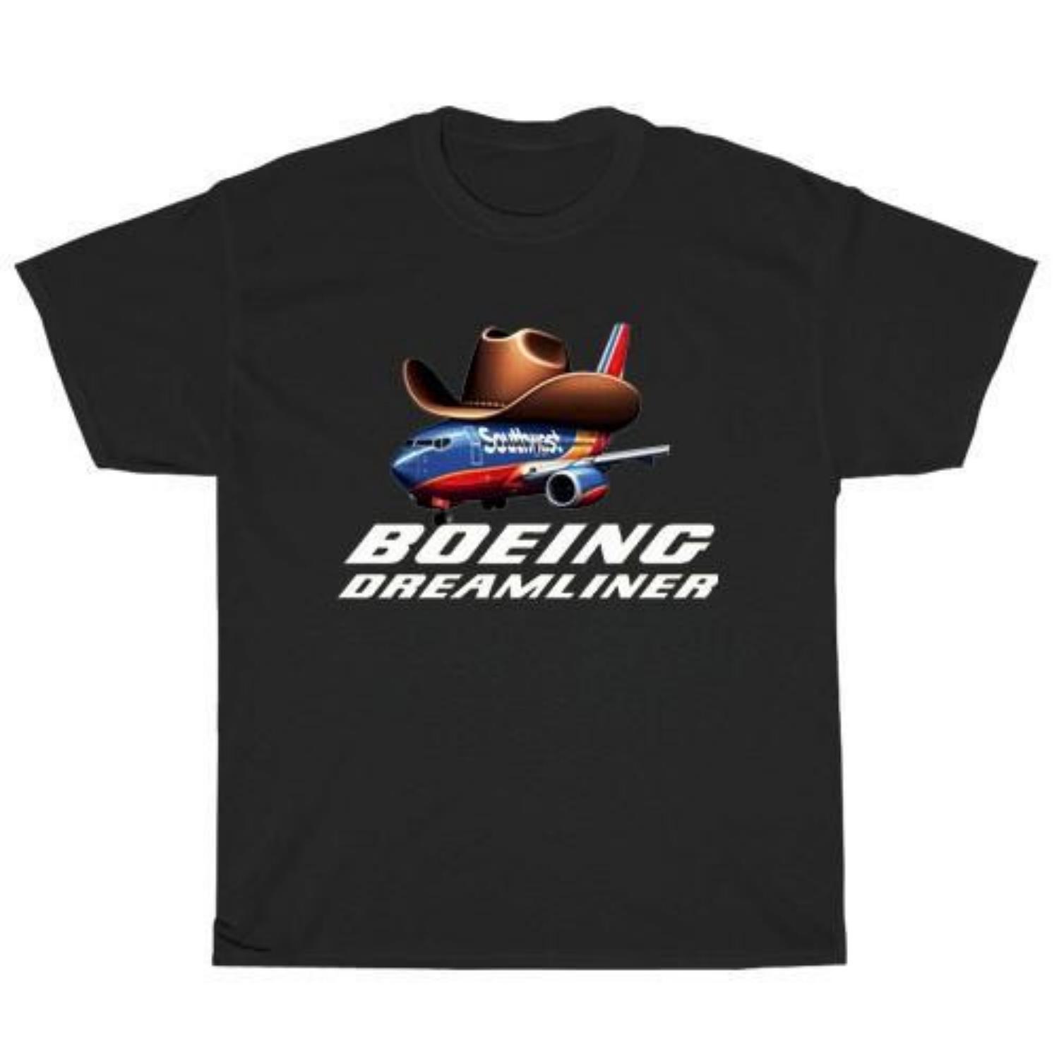 

Boeing Aerospace Aviation Logo American Men#039;s TShirt Funny Size S To 5XL Unisex T-Shirt S