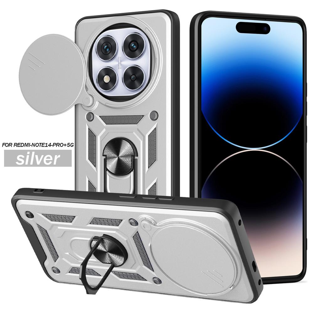 Applicable To Xiaomi Redmi note15Pro Shunjia Push Window Mobile Phone Case note14Pro Bracket 13 Anti-drop 12 Sets