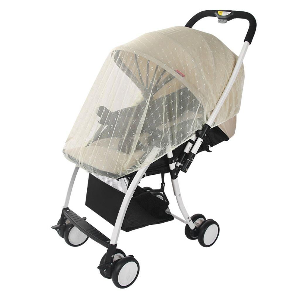 Braced Infant Mosquito Nets Carved Foldable Net Baby Stroller Mosquito Nets  Go for A Walk