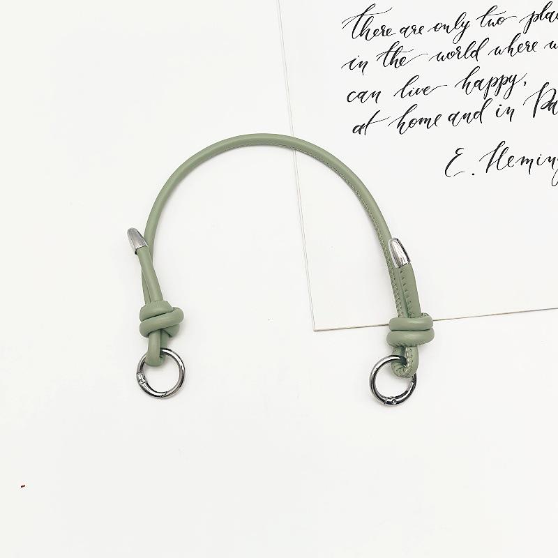 Knyten Dam PU-läder Handväskrem med Metallringspänne - Mode Axelremsbyte