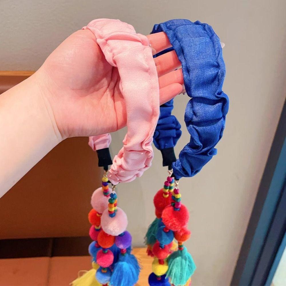 Cloth Tassels Hairdband Exotic Bohemian Headbands Vintage Ethnic Style Headband  Hair Accessories