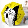 1pc Automatic Open/Close Umbrella with Windproof, Cute Anime-like Cat Design, Compact Folding Umbrella with One-Touch Button,