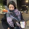 New Christmas Festive Atmosphere New Year's Women's Korean Version Versatile British Warm Couple Scarf Shawl Student Scarf