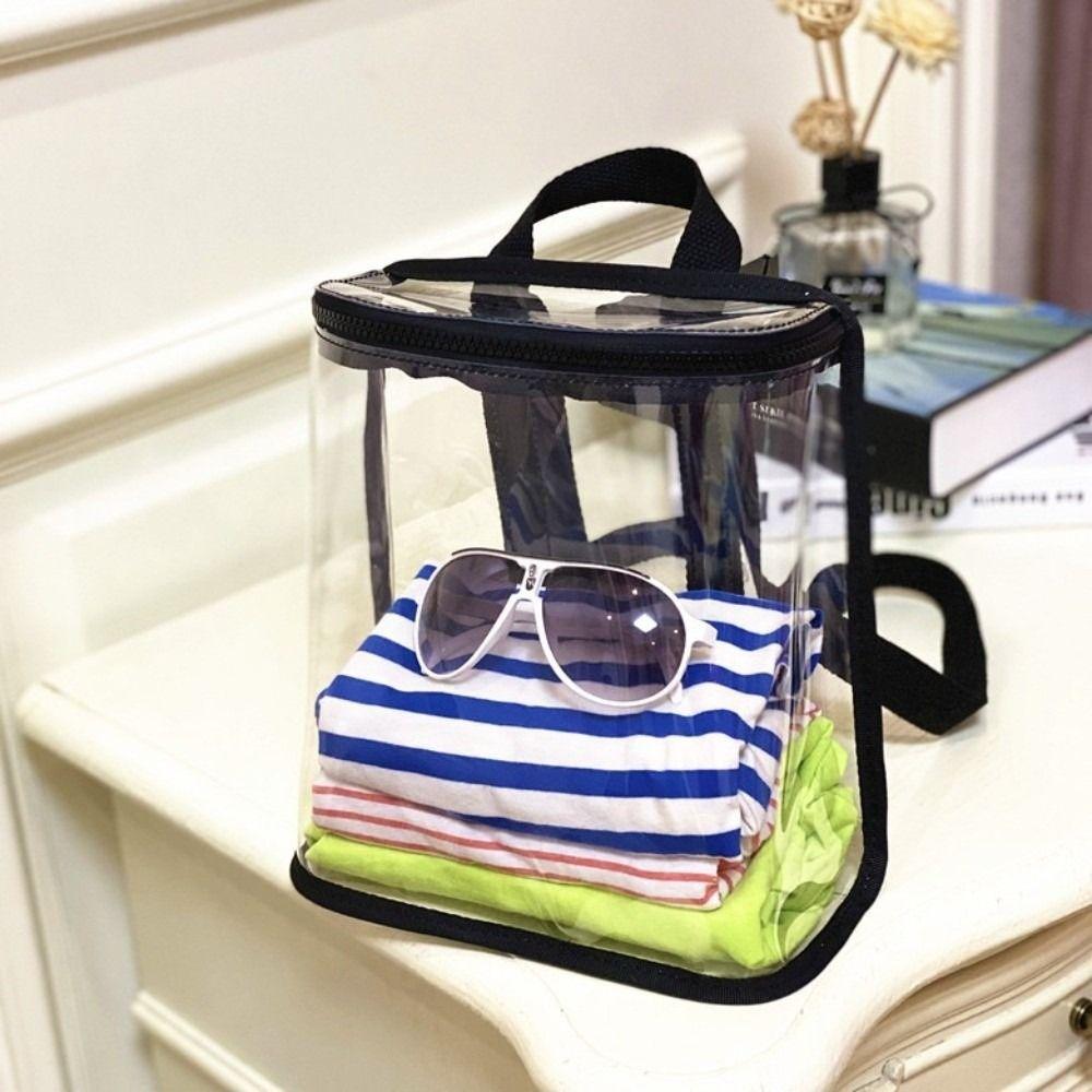 Visible Clear Kids Backpack Large Capacity Beach Waterproof Backpack Swimming Storage Bags  School