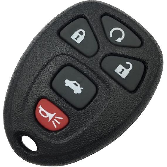 Keyless Entry Remote Control Key Fob Shell Case Replacement Fit for Chevy Suburban Tahoe Traverse GMC Pontiac Saturn Suzuki Cadillac Buick (6