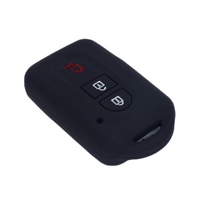 

Силиконовый чехол для автомобильного ключа для Nissan Duke Juke Micra Qashqai X-Trail T31 Navara Tiida Pathfinder чёрный