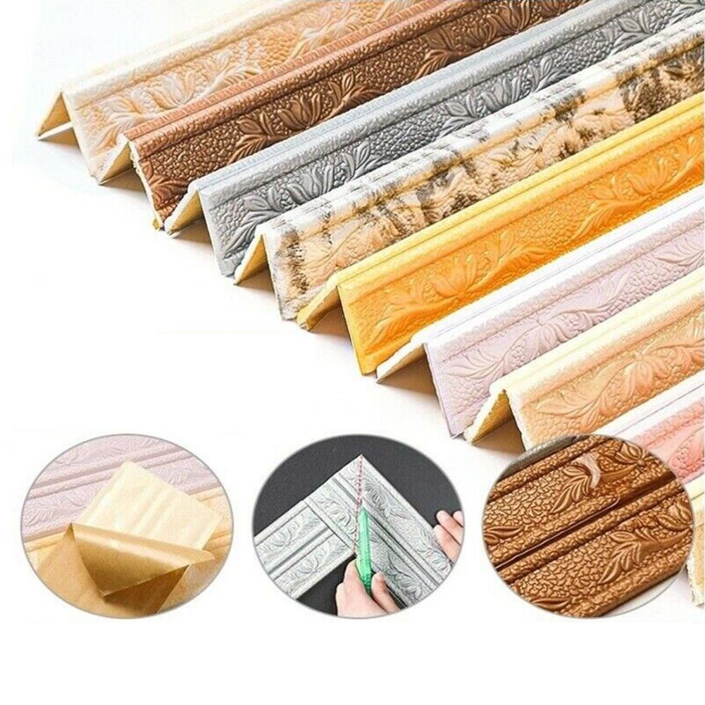 D Tiles DIY Sticker Decoration Skirting Sticker Waterproof Corner DIY Decoration