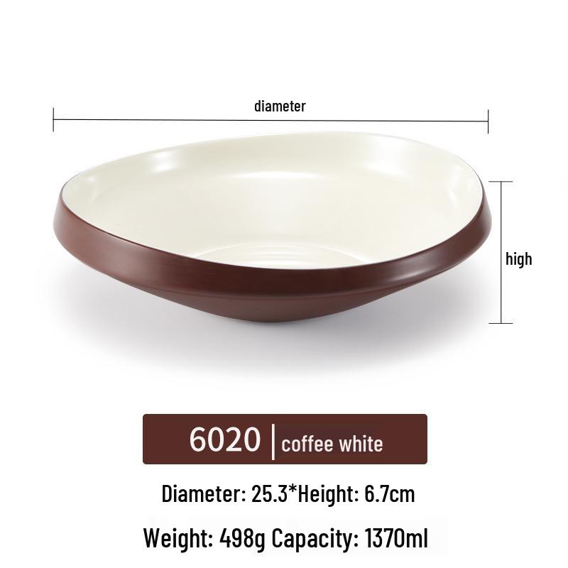 Melamine Rectangular Plate for BBQ & Side Dishes - Imitation Porcelain Tableware