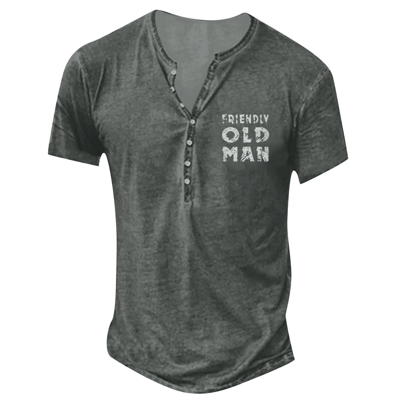 

Мужская футболка с принтом на открытом воздухе, свободный топ с короткими рукавами на пуговицах в стиле ретро XL