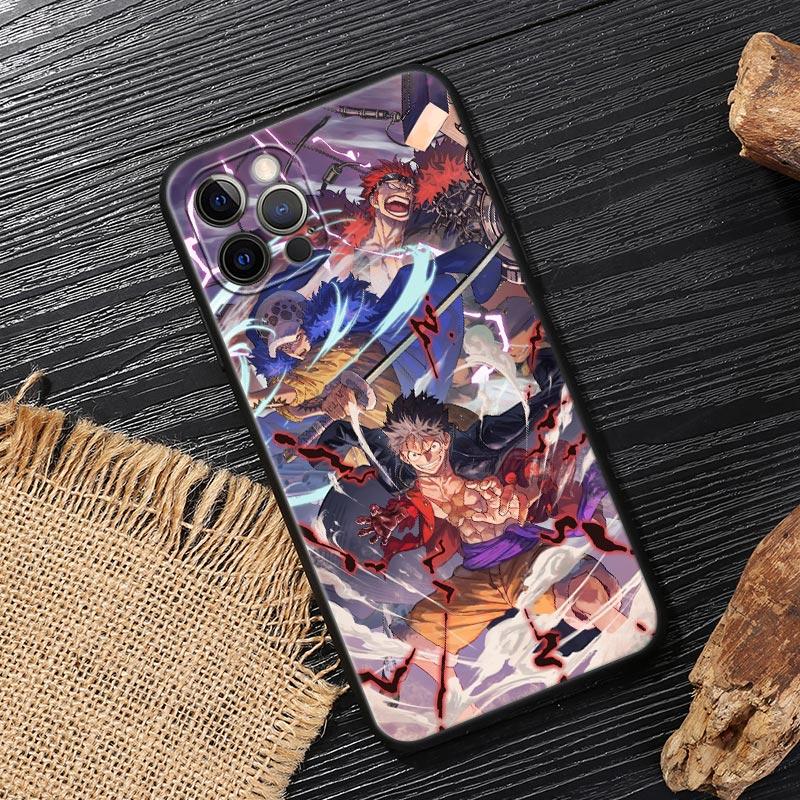 One P-Piece Kid Law Luffy Anime Funda For Iphone 17 Case For iPhone 16 15 11 12 13 Mini 17 Pro Max Plus 17E 16E Air Soft Cover