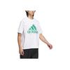 Adidas Logo Print Crew Neck T-Shirt Men Tops White IA9430