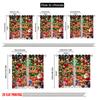 2pcs 2D Flat Printing Christmas Party Curtain Merry Christmas4 Versatile Polyester Without Electricity Party Decorations for