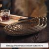 Retro Christmas Iron Art Tray Ornament for Desktop Styling and Decor
