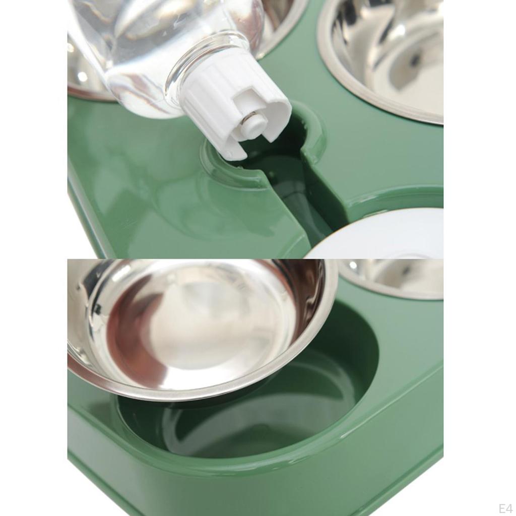 Pet Feeding Set with Water Dispenser And Food Bowl