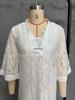In Stock: New Casual Loose Lace V-Neck Dress Two-Piece Set