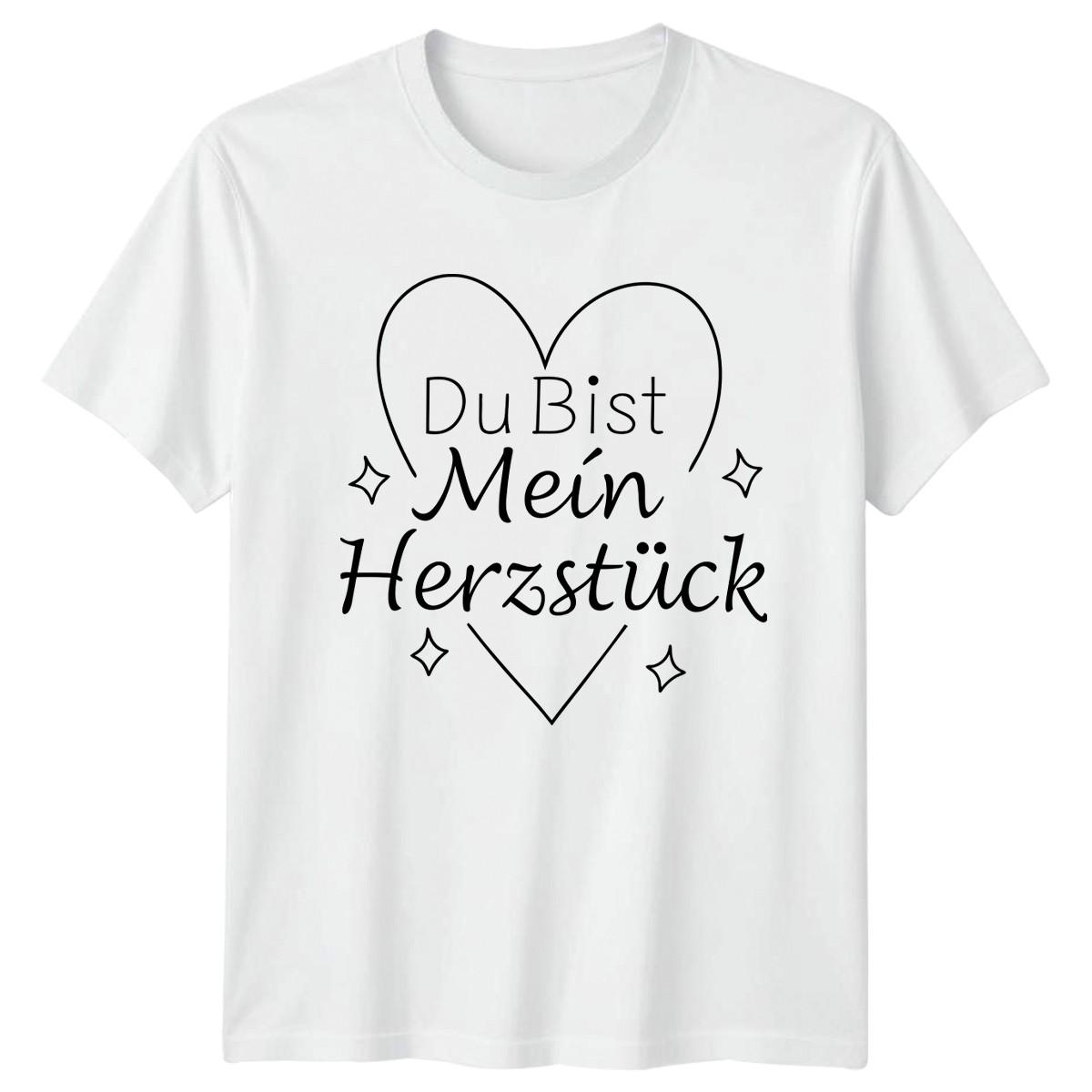 Du Bist Mein Herzstueck T-Shirt German Romance Love Valentines Day Gift For Him XXXXL