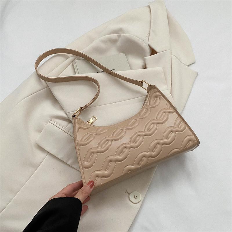 Stylish Pu Underarm Bag For Women In Black White Green Brown Khaki Modern Design хаки