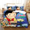 Alps Heidi Bedding Set,Maiden Of The Alps Bedding Set Girl From,Funny Heidi And Family Cartoon Print Quilt Cover Pillowcase