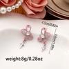 Stylish Butterfly Hollow-out Earrings In Pink for Beach Vacation