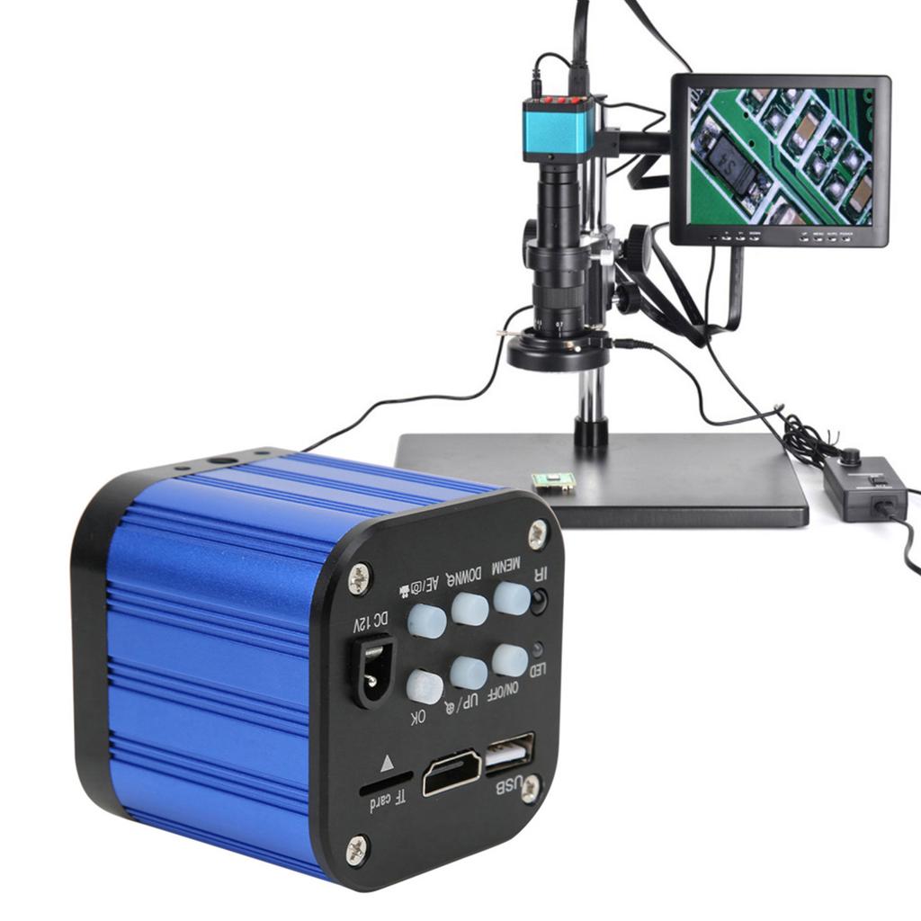 4k HDMI USB Digital Electric Industrial Microscope Camera with Remote Control