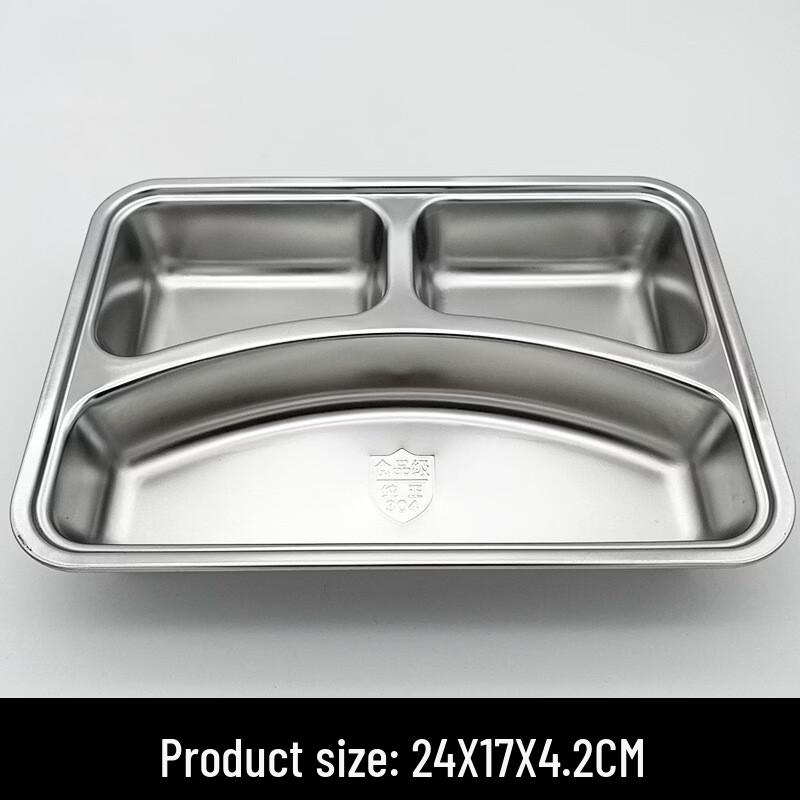 Zhaoran Stainless Steel Compartment Meal Plate