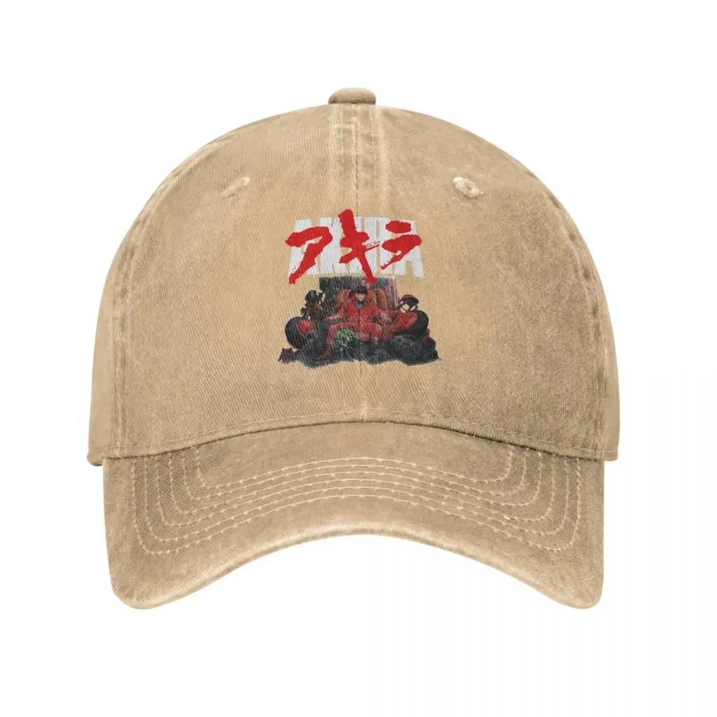 Akira Kaneda Classic Design Men Women Baseball Cap Anime Distressed Denim Washed Hats Outdoor All Seasons Travel Snapback Hat