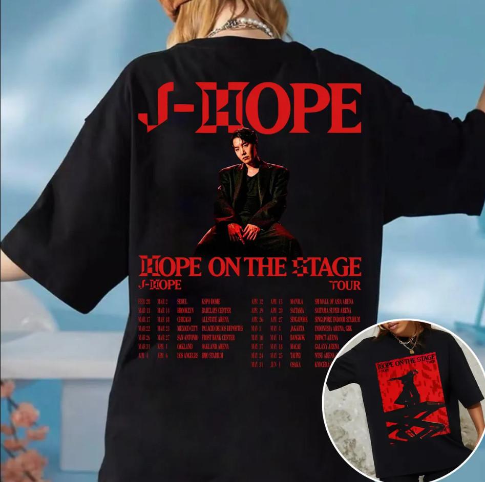 J-Hope Hope On The Stage Tour 2025 tričko, velikost S-4XL