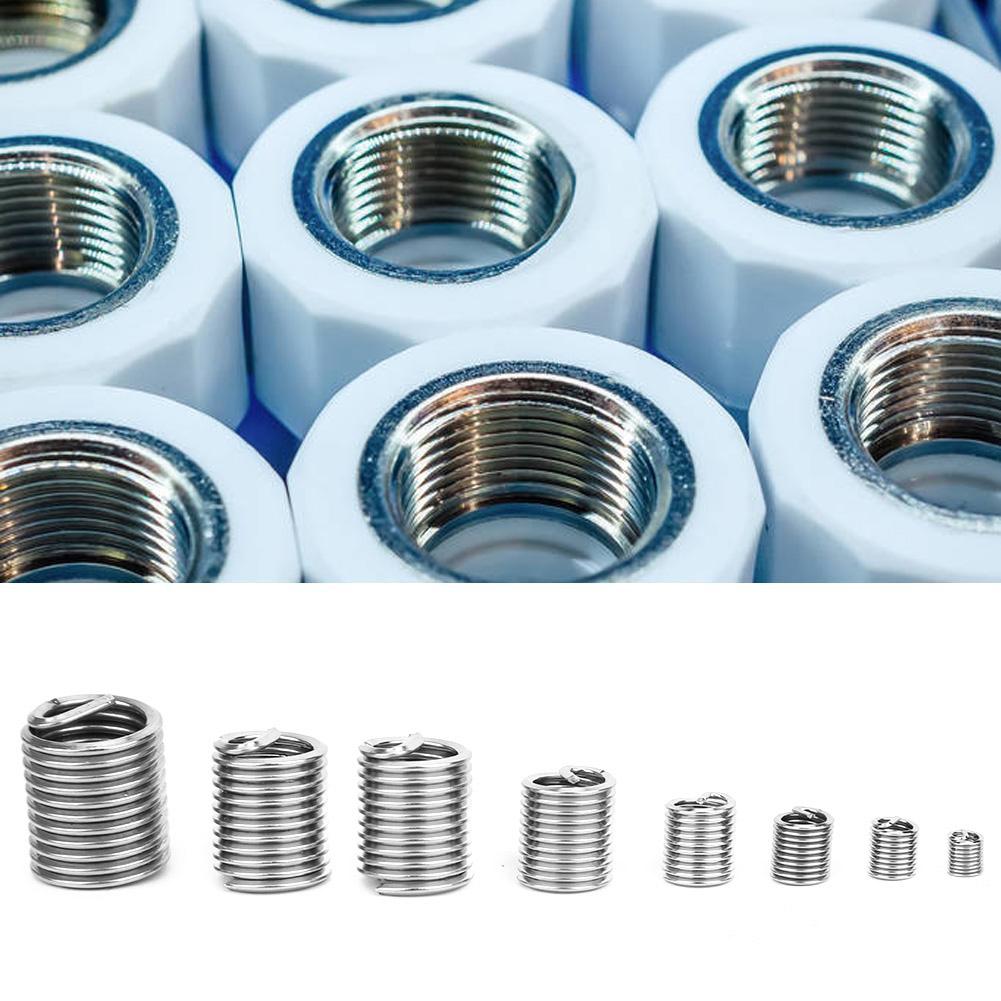 200pcs 304 Stainless Steel Thread Insert M3M12 Inner Thread Insert Assorted Set