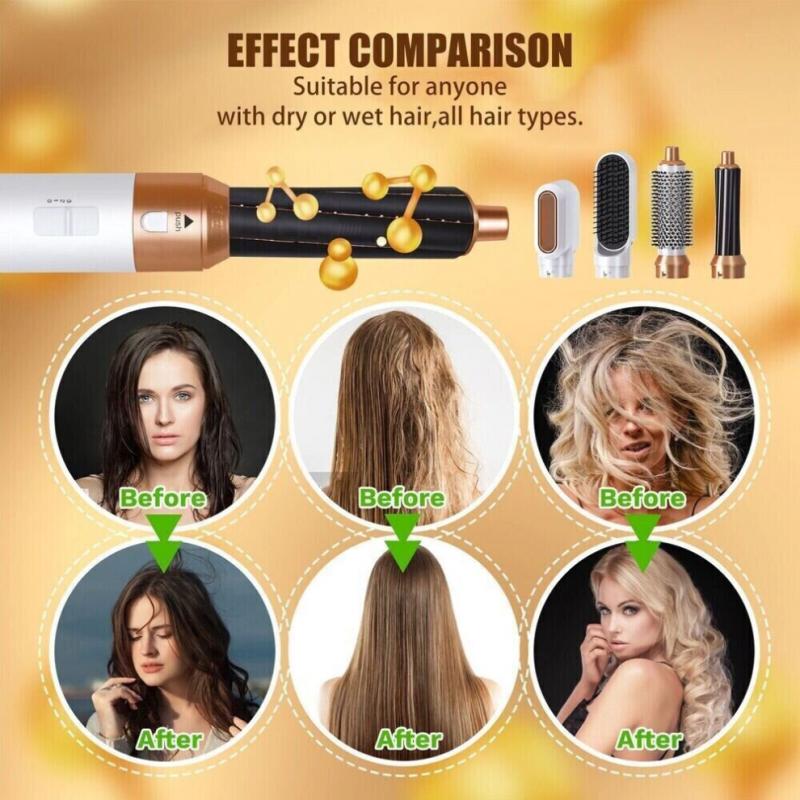 5-in-1 Haarstyler Airwrap Air Styler mit Heißluftbürste Haartrockner, Glätteisen Wickler