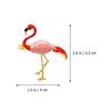 2Pcs Flamingos Napkin Rings Reusable Elegant Table Setting Accessories for Christmas Easter Valentine's Day Napkin Decor Buckle