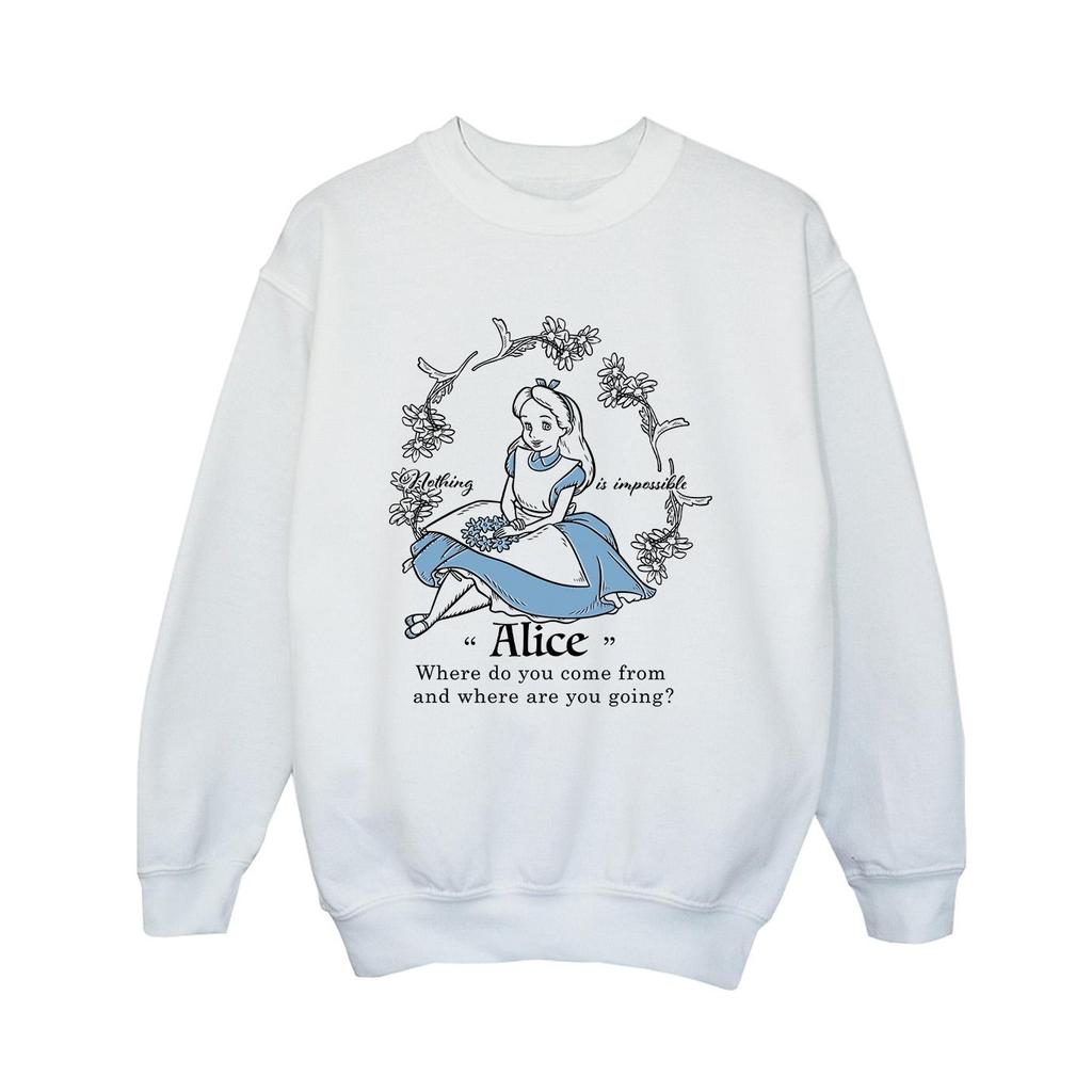 Alice In Wonderland Boys Nothing Is Impossible Sweatshirt
