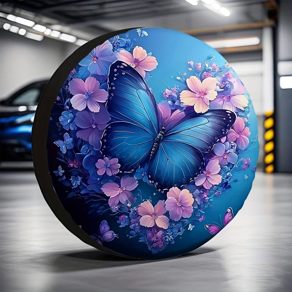 Lovely Butterfly Design Tire Covers Suitable for Use in School Parking Areas As New Year Gifts