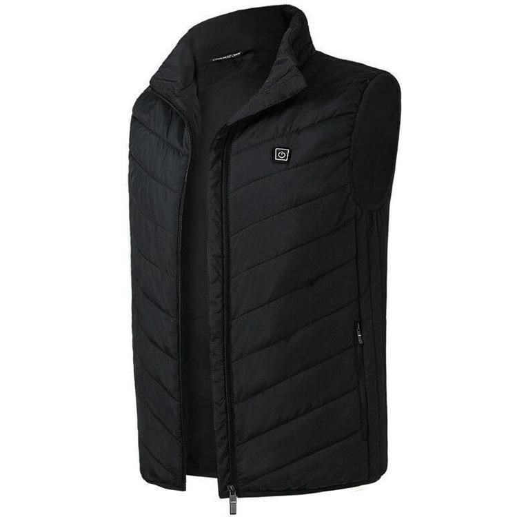Männer Elektrische Weste Beheizte Jacke USB Winter Körper Wärmer Wasserdicht Gilet Mantel