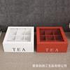 9 Compartments Tea Box Wooden Bamboo Coffee Tea Candies Bag Storage Holder For Kitchen Cabinets Tea Jewelry Holders
