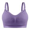 Plus Size Front-Opening Seamless Nursing Bra with Removable Breathable Pads