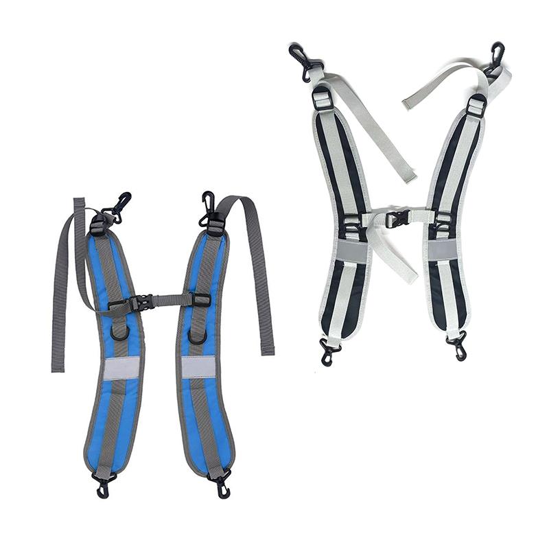 2 peças mochila de viagem portátil alças acolchoadas nylon cintura ajustável