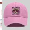 Pc Soft Pink And Leopard Print Pattern Baseball Cap Suitable for Daily Casual Party Wear And Decoration Hat Truck Driver Papa