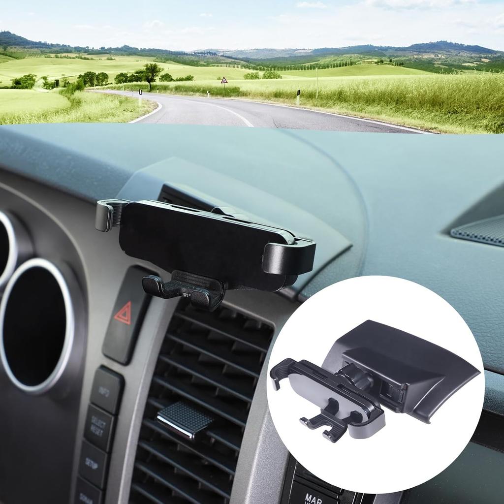HAPPYHORSE Car Phone Mount Compatible with Toyot@ Tundra/Sequoia 2007-2013 Central Control Navigation Cell Phone Holder Dash Clip Dash Panel Mobile