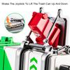 AAYS1 1:24 Compression Inflation Garbage Cars Toy Model Alloy Diecast Doors Opened Miniature Sanitation Truck for Child Festival Gifts