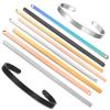 Stainless Steel Straight Bar Width 4mm/5mm/6mm DIY Mirror Cuff Brushed Matte Bracelet Blank for Making Tools Bangle Cuff Jewelry